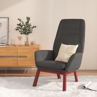 vidaXL Πολυθρόνα Relax Σκούρο Γκρι Υφασμάτινη 70x77x94cm 1 τεμ.