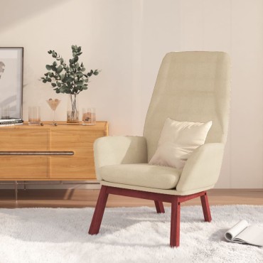 vidaXL Πολυθρόνα Relax Κρεμ Υφασμάτινη 70x77x94cm 1 τεμ.