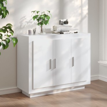 vidaXL Ντουλάπι Λευκό 92x35x75cm από Επεξεργασμένο Ξύλο 1 τεμ.