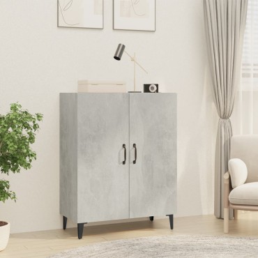 vidaXL Ντουλάπι Γκρι Σκυροδέματος 70x34x90cm Επεξεργασμένο Ξύλο 1 τεμ.