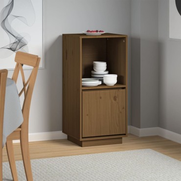vidaXL Ντουλάπι Καφέ Μέλι 38x35x80cm από Μασίφ Ξύλο Πεύκου 1 τεμ.