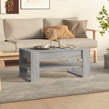 vidaXL Τραπεζάκι Σαλονιού Γκρι Sonoma 102x55x45cm Επεξεργασμένο Ξύλο 1 τεμ.