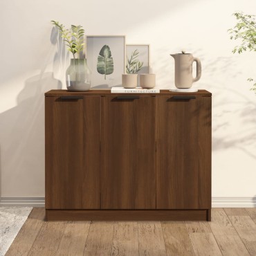 vidaXL Ντουλάπι Καφέ Δρυς 90,5x30x70cm από Επεξεργασμένο Ξύλο 1 τεμ.