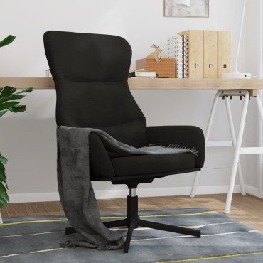 vidaXL Πολυθρόνα Relax Μαύρη Βελούδινη 70x77x94cm 1 τεμ.