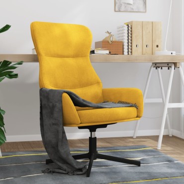 vidaXL Πολυθρόνα Relax Κίτρινο Μουσταρδί Βελούδινη 70x77x94cm 1 τεμ.