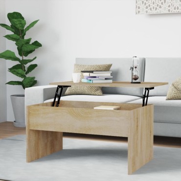 vidaXL Τραπεζάκι Σαλονιού Sonoma Δρυς 80x50,5x41,5cm Επεξεργ. Ξύλο 1 τεμ.