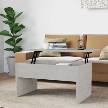 vidaXL Τραπεζάκι Σαλονιού Γκρι Σκυρ. 80x50,5x41,5cm Επεξεργ. Ξύλο 1 τεμ.