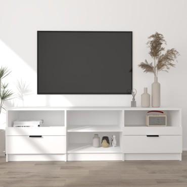 vidaXL Έπιπλο Τηλεόρασης Λευκό 150x33,5x45cm από Επεξεργασμένο Ξύλο