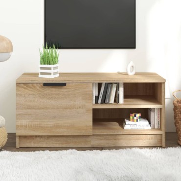 vidaXL Έπιπλο Τηλεόρασης Sonoma Δρυς 80x35x36,5cm Επεξεργ. Ξύλο