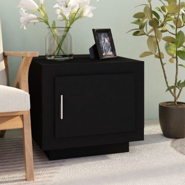 vidaXL Τραπεζάκι Σαλονιού Μαύρο 51x50x45cm από Επεξεργασμένο Ξύλο 1 τεμ.