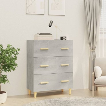 vidaXL Ντουλάπι Γκρι Σκυροδέματος 70x34x90cm Επεξεργασμένο Ξύλο 1 τεμ.