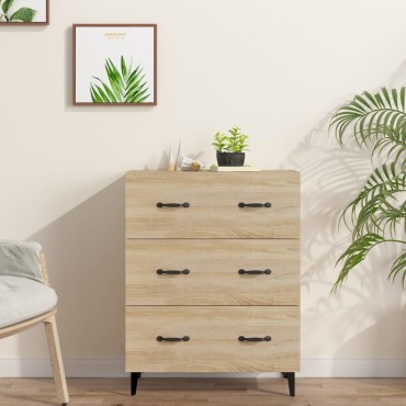 vidaXL Ντουλάπι Sonoma Δρυς 69,5x34x90cm από Επεξεργασμένο Ξύλο 1 τεμ.
