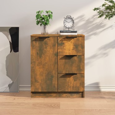 vidaXL Ντουλάπι Καπνιστή Δρυς 60x30x70cm από Επεξεργασμένο Ξύλο 1 τεμ.