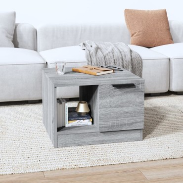 vidaXL Τραπεζάκι Σαλονιού Γκρι Sonoma 50x50x36cm Επεξεργασμένο Ξύλο 1 τεμ.