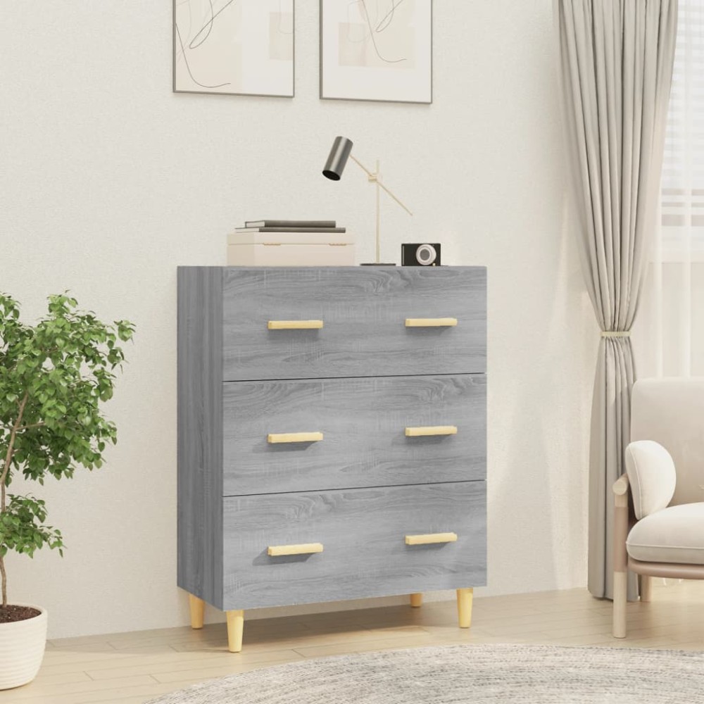 vidaXL Ντουλάπι Γκρι Sonoma 70x34x90cm από Επεξεργασμένο Ξύλο 1 τεμ.