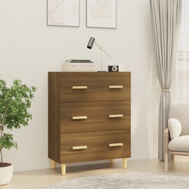 vidaXL Ντουλάπι Καφέ Δρυς 70x34x90cm από Επεξεργασμένο Ξύλο 1 τεμ.