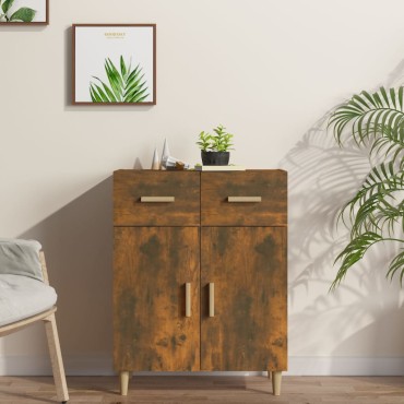 vidaXL Ντουλάπι Καπνιστή Δρυς 69,5x34x89cm Επεξεργασμένο Ξύλο 1 τεμ.