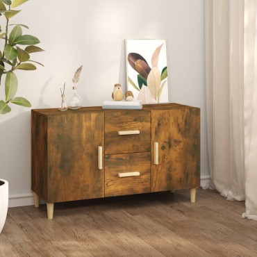 vidaXL Μπουφές Καπνιστή Δρυς 100x36x60cm Επεξεργασμένο Ξύλο 1 τεμ.