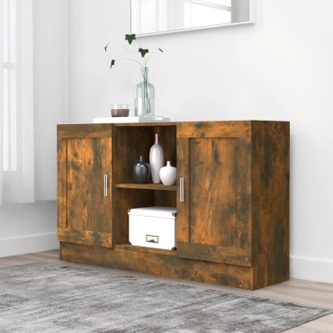 vidaXL Μπουφές Καπνιστή Δρυς 120x30,5x70cm από Επεξεργασμένο Ξύλο 1 τεμ.