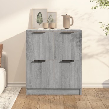 vidaXL Ντουλάπι Γκρι Sonoma 60x30x70cm από Επεξεργασμένο Ξύλο 1 τεμ.