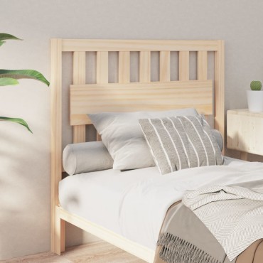 vidaXL Κεφαλάρι Κρεβατιού 105,5x4x100cm από Μασίφ Ξύλο Πεύκου 1 τεμ.