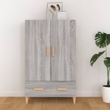 vidaXL Ντουλάπα Γκρι Sonoma 70x31x115cm από Επεξεργασμένο Ξύλο 1 τεμ.