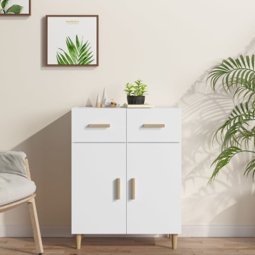 vidaXL Ντουλάπι Λευκό 69,5x34x89cm από Επεξεργασμένο Ξύλο 1 τεμ.