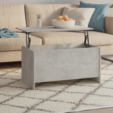 vidaXL Τραπεζάκι Σαλονιού Γκρι Σκυρ. 102x55,5x52,5cm Επεξεργ. Ξύλο 1 τεμ.