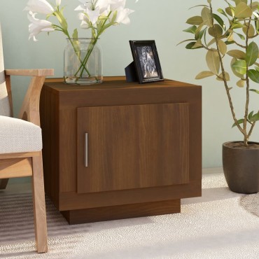 vidaXL Τραπεζάκι Σαλονιού Καφέ Δρυς 51x50x45cm από Επεξεργ. Ξύλο 1 τεμ.