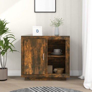 vidaXL Μπουφές Καπνιστή Δρυς 80x40x75cm 1 τεμ.