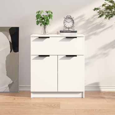 vidaXL Ντουλάπι Λευκό 60x30x70cm από Επεξεργασμένο Ξύλο 1 τεμ.