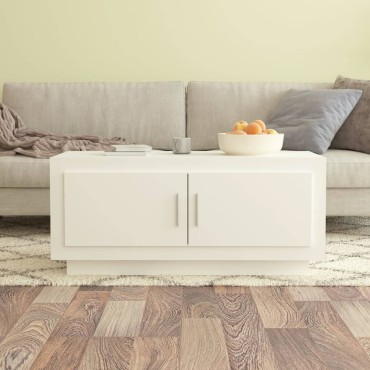 vidaXL Τραπεζάκι Σαλονιού Λευκό 102x50x45cm από Επεξεργασμένο Ξύλο 1 τεμ.