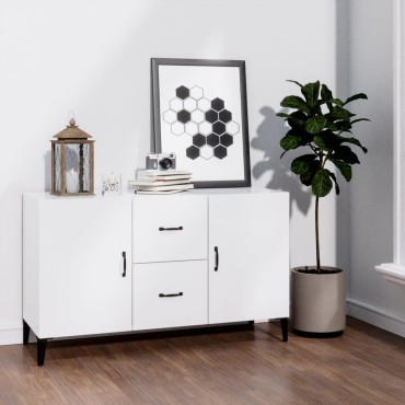 vidaXL Ντουλάπι Γυαλιστερό Λευκό 100x36 x60cm Επεξεργασμένο Ξύλο 1 τεμ.