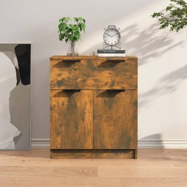 vidaXL Ντουλάπι Καπνιστή Δρυς 60x30x70cm από Επεξεργασμένο Ξύλο 1 τεμ.