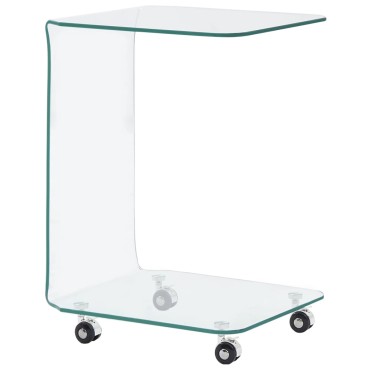vidaXL Τραπεζάκι Σαλονιού 45x40x63cm από Ψημένο Γυαλί 1 τεμ.