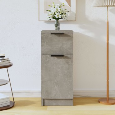 vidaXL Ντουλάπι Γκρι Σκυροδέματος 30x30x70cm Επεξεργασμένο Ξύλο 1 τεμ.