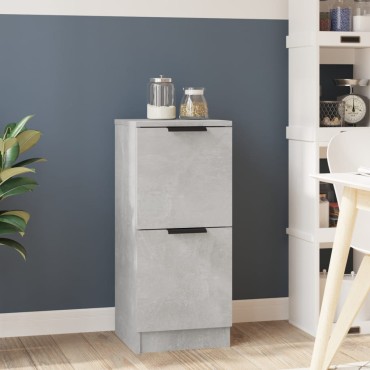 vidaXL Ντουλάπι Γκρι Σκυροδέματος 30x30x70cm Επεξεργασμένο Ξύλο 1 τεμ.