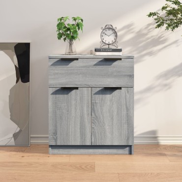 vidaXL Ντουλάπι Γκρι Sonoma 60x30x70cm από Επεξεργασμένο Ξύλο 1 τεμ.