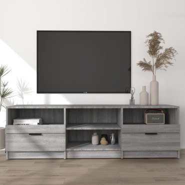 vidaXL Έπιπλο Τηλεόρασης Γκρι Sonoma 150x33,5x45cm από Επεξεργ. Ξύλο