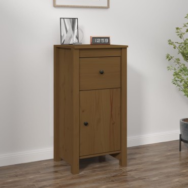 vidaXL Ντουλάπι Καφέ Μέλι 40x35x80cm από Μασίφ Ξύλο Πεύκου 1 τεμ.