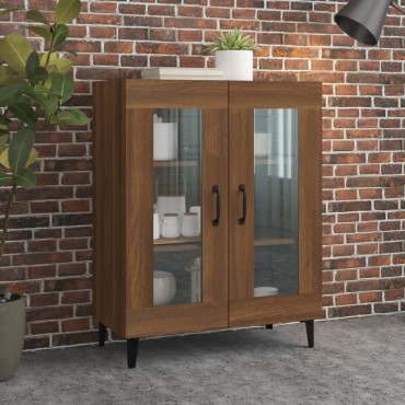 vidaXL Ντουλάπι Καφέ Δρυς 69,5x34x90cm Επεξεργασμένο Ξύλο 1 τεμ.