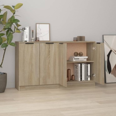vidaXL Ντουλάπια 2 τεμ. Sonoma Δρυς 60x30x70cm Επεξεργασμένο Ξύλο