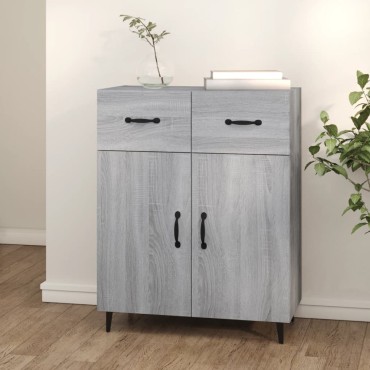 vidaXL Ντουλάπι Γκρι Sonoma 69,5x34x90cm από Επεξεργασμένο Ξύλο 1 τεμ.