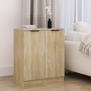 vidaXL Ντουλάπια 2 τεμ. Sonoma Δρυς 30x30x70cm Επεξεργασμένο Ξύλο