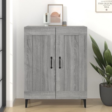 vidaXL Ντουλάπι Γκρι Sonoma 69,5x34x90cm από Επεξεργασμένο Ξύλο 1 τεμ.