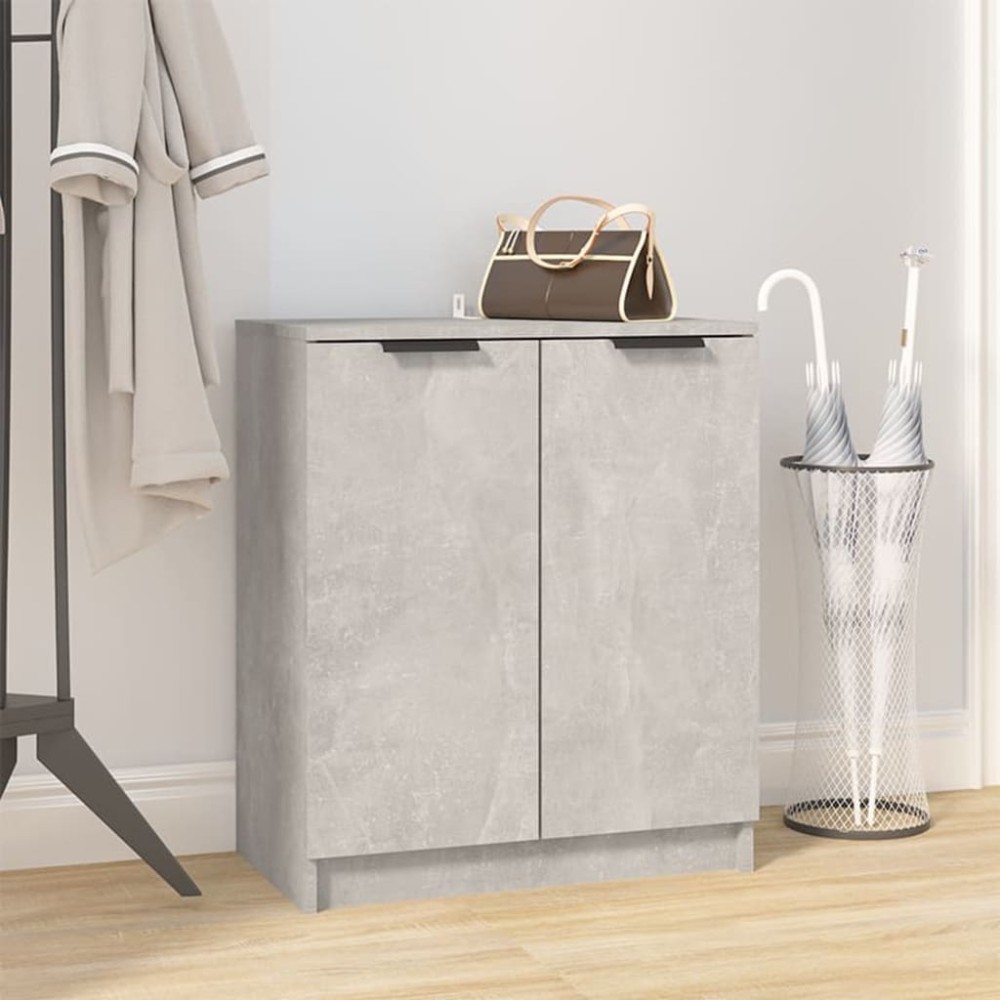 vidaXL Παπουτσοθήκη Γκρι Σκυροδέματος 59x35x70cm Επεξεργασμένο Ξύλο