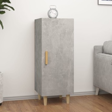 vidaXL Ντουλάπι Γκρι Σκυροδέματος 34,5x34x90cm Επεξεργασμένο Ξύλο 1 τεμ.