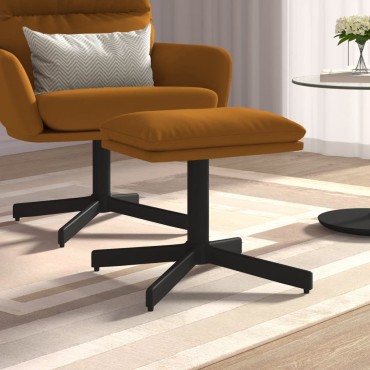 vidaXL Υποπόδιο Καφέ 60x60x36cm Βελούδινο 1 τεμ.