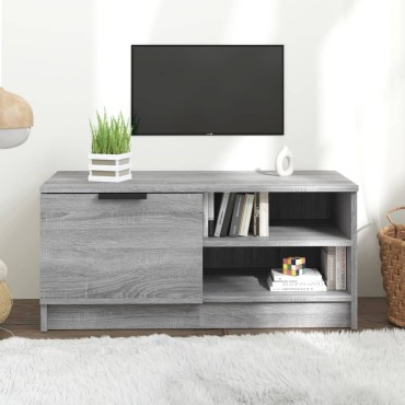 vidaXL Έπιπλο Τηλεόρασης Γκρι Sonoma 80x35x36,5cm Επεξεργασμένο Ξύλο