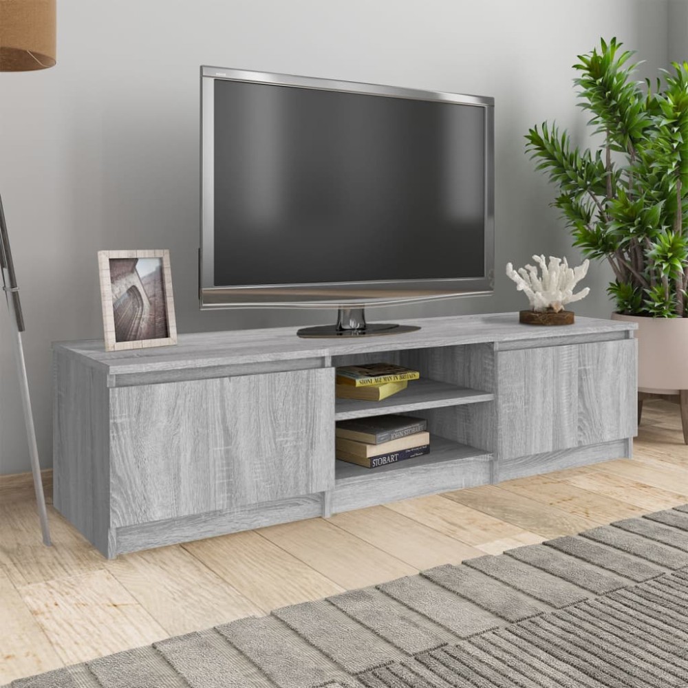 vidaXL Έπιπλο Τηλεόρασης Γκρι Sonoma 140x40x35,5cm από Επεξεργ. Ξύλο